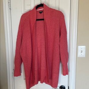 Torrid open front cardigan, pink, size 3 (22-24)